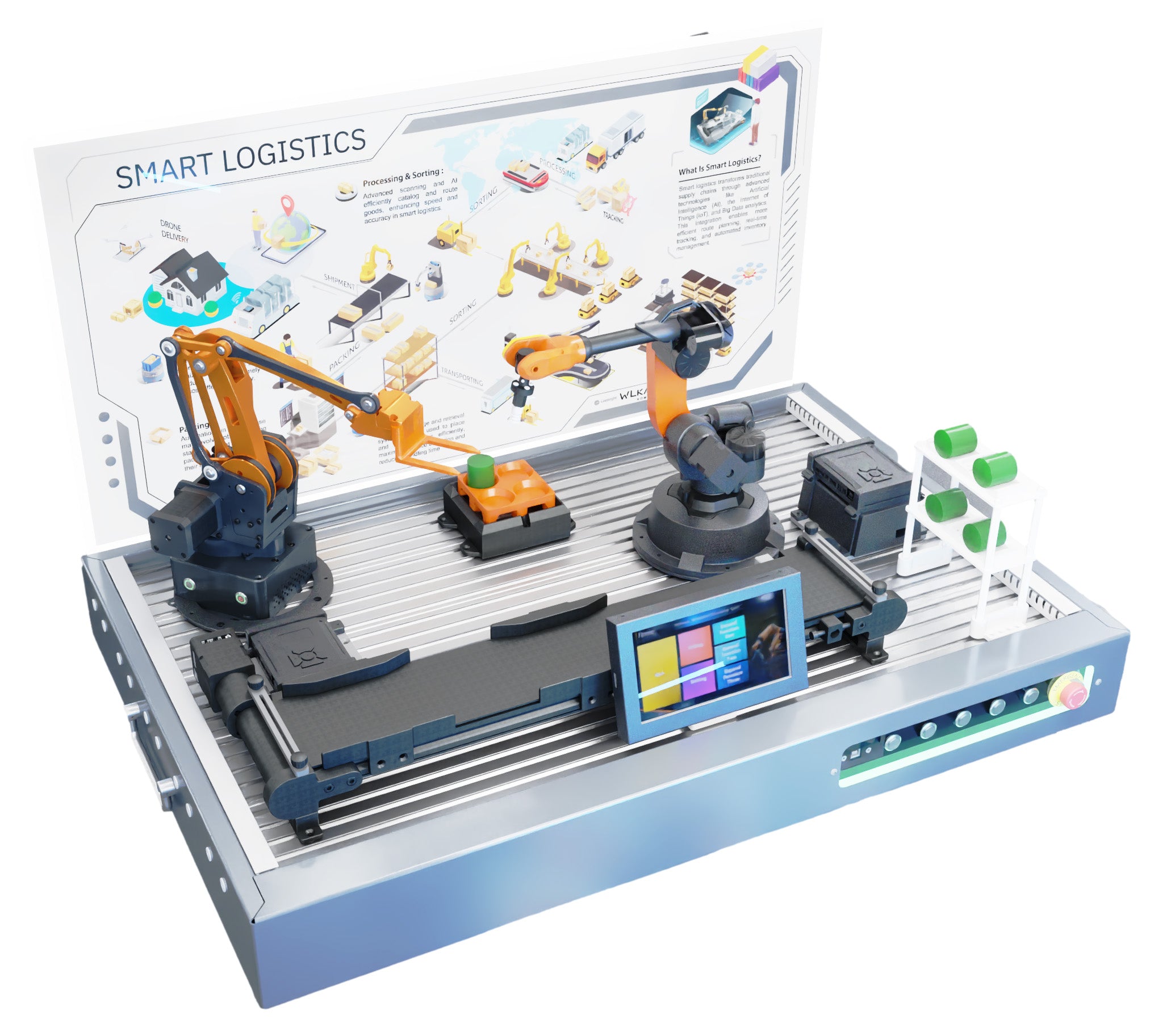 Logistic Warehouse Cell (MT4 & Mirobot) WLKATA