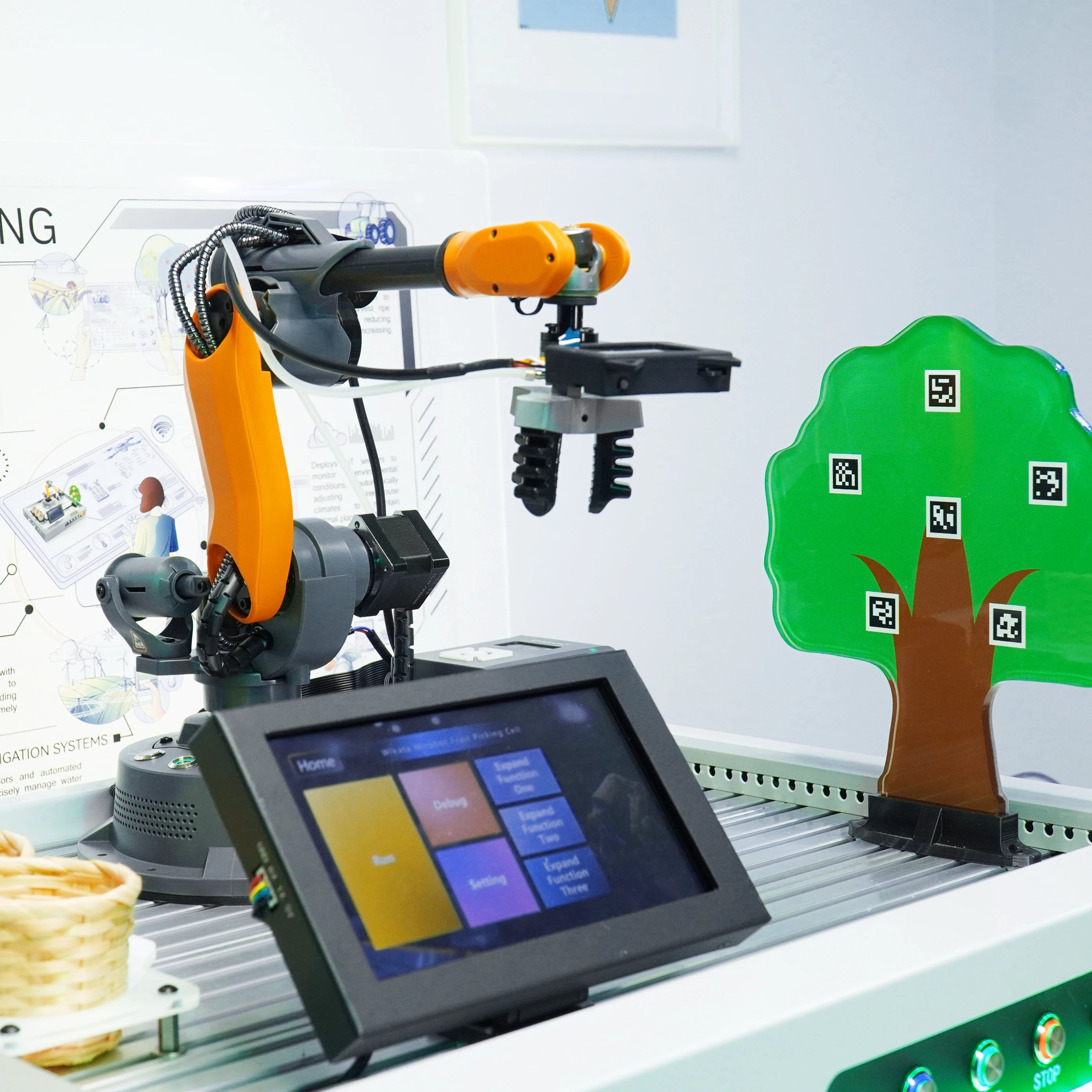 Fruit Picking Cell (Mirobot) | AI  Vision Touch Screen | WLKATA