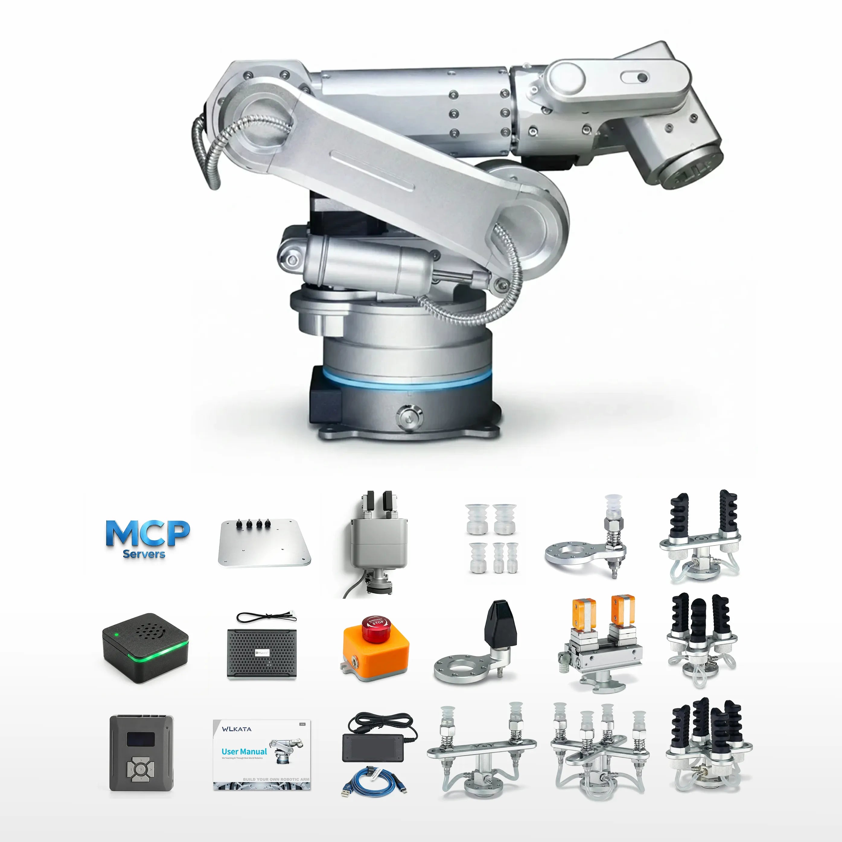 WLKATA Haro380 Advanced Kit | 6-Axis Industrial Grade, PLC ROS2 MATLAB Voice Control