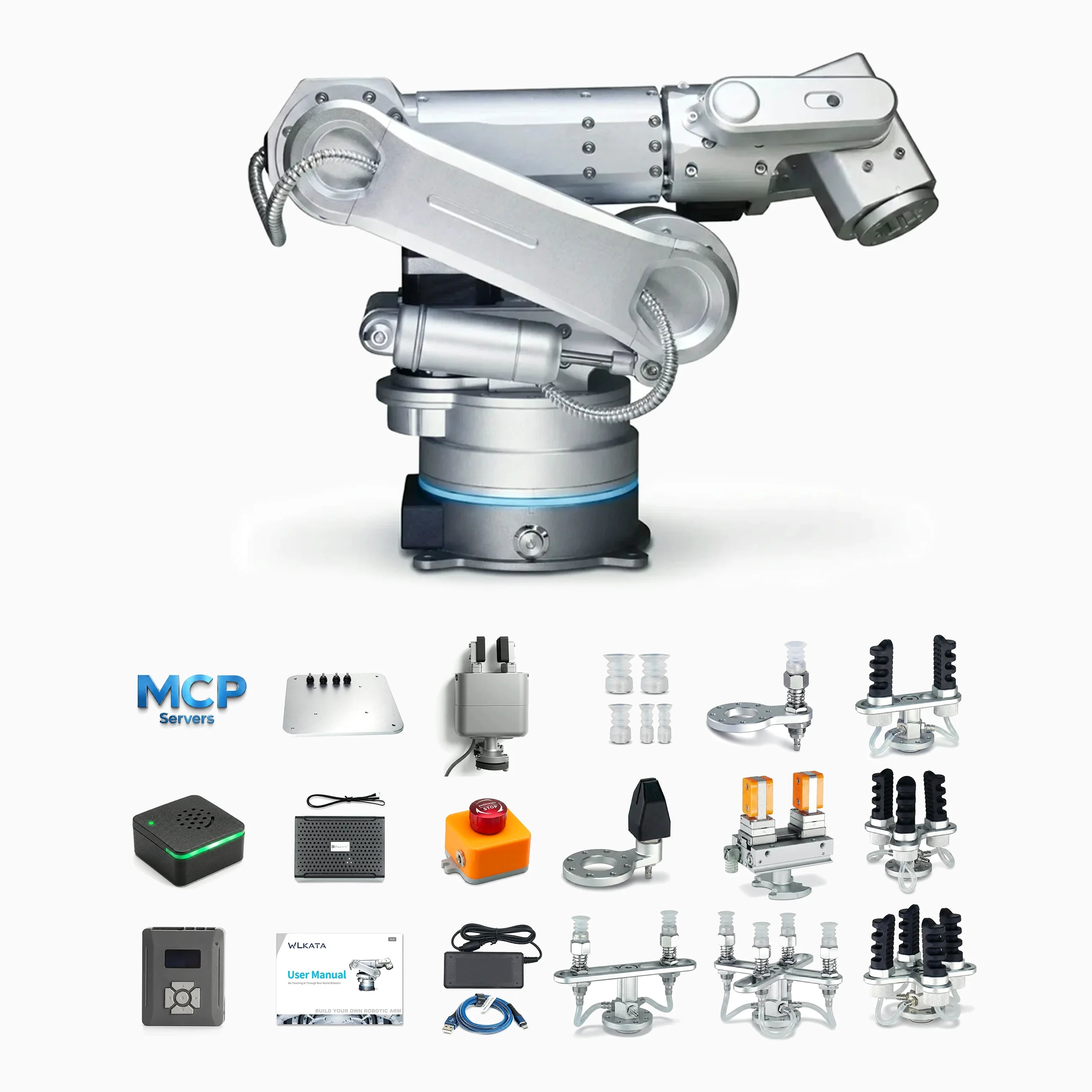 WLKATA Haro380 Advanced Kit | 6-Axis Industrial Grade, PLC ROS2 MATLAB Voice Control