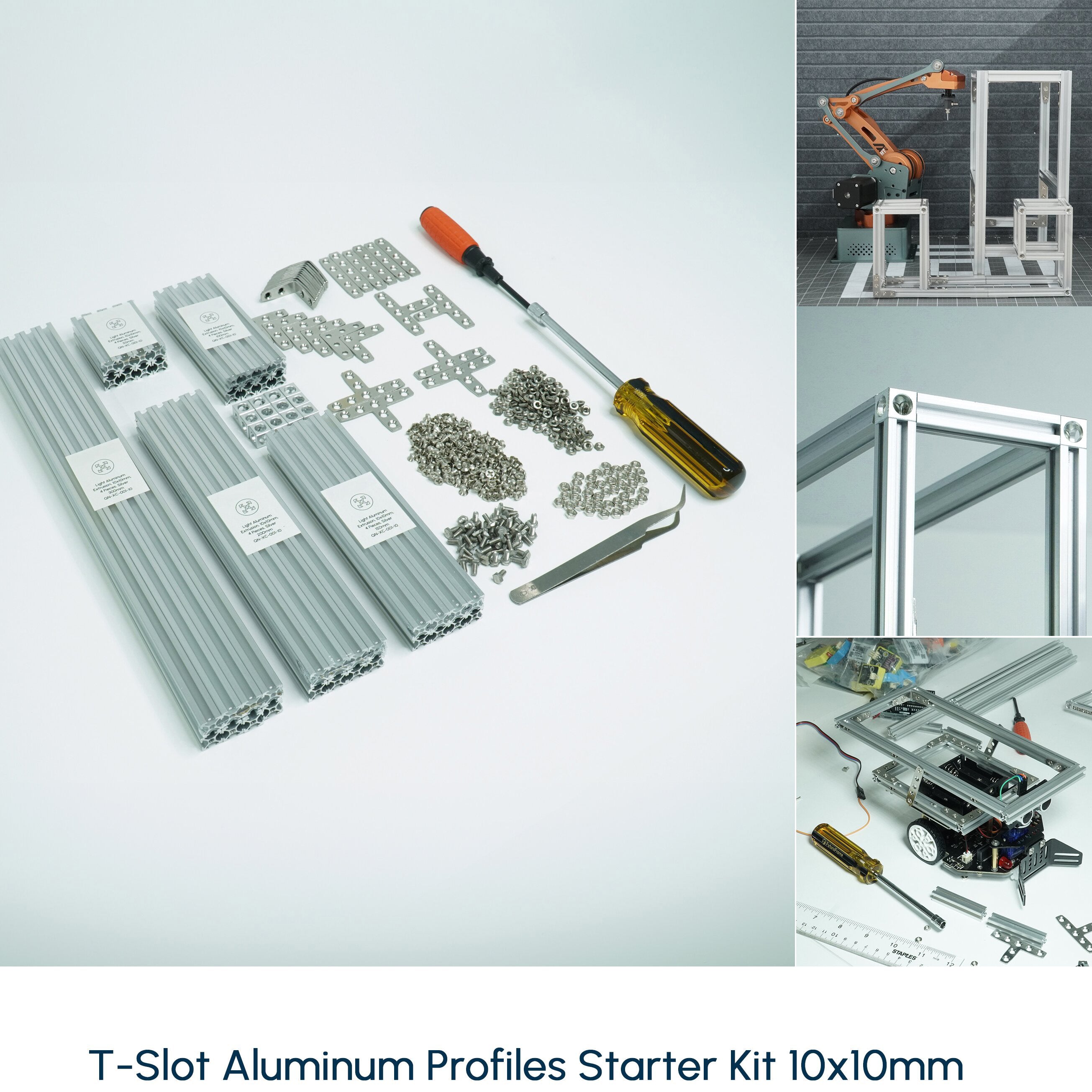 Mini T-slot Starter Set | Aluminum profiles 8x8mm 10x10mm 15x15mm - XFactory Add-on
