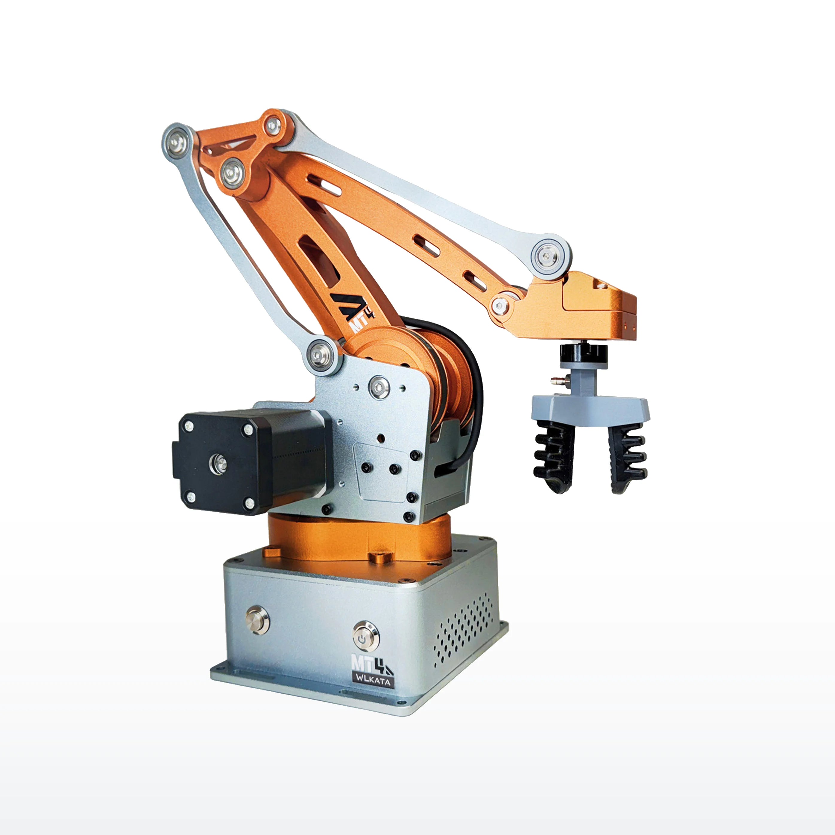 WLKATA MT4 Edu Kit - 0.1mm Repeatability Metal 4 Axis Robotic Arm, ROS2 Arduino Rebuildable