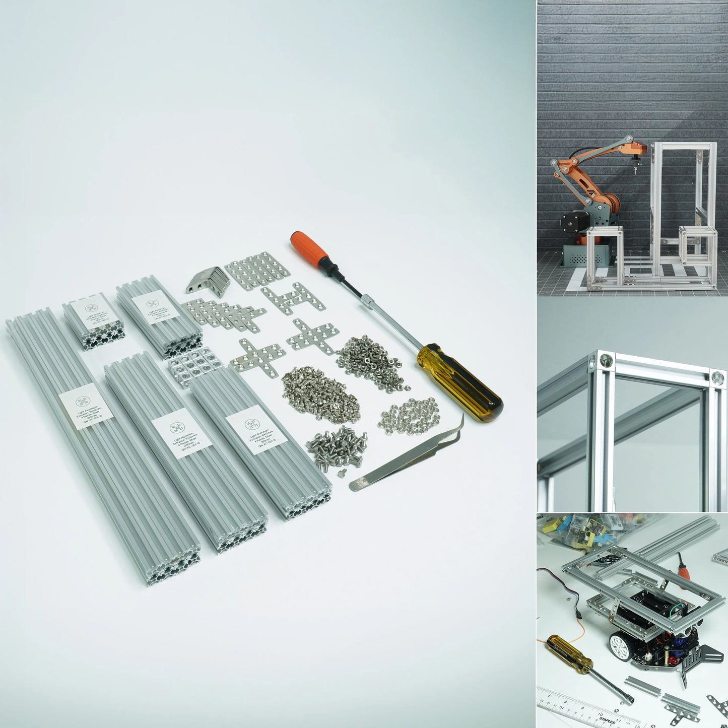 Mini T-slot Starter Kit | Aluminum profiles 8x8mm 10x10mm 15x15mm