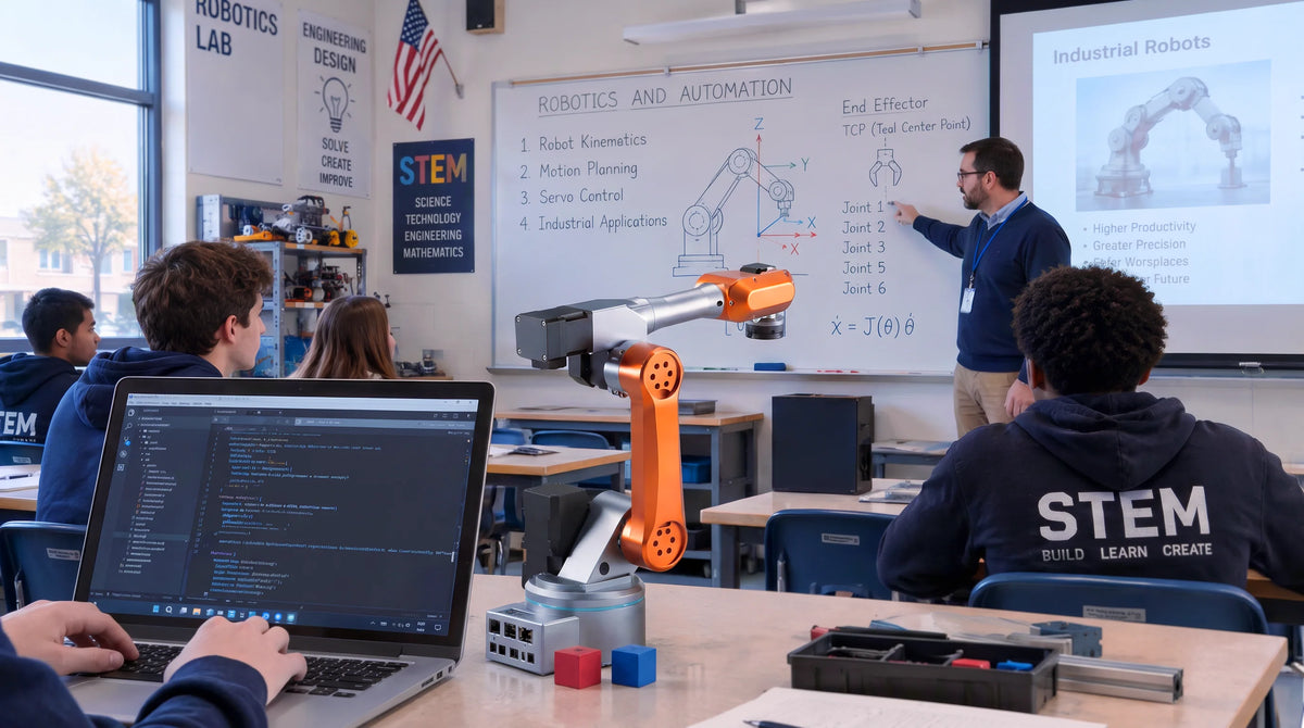 WLKATA MiroMAX Advanced Kit - 6-Axis Industrial Grade Robotic Arm, PLC ROS2 MATLAB Voice Control