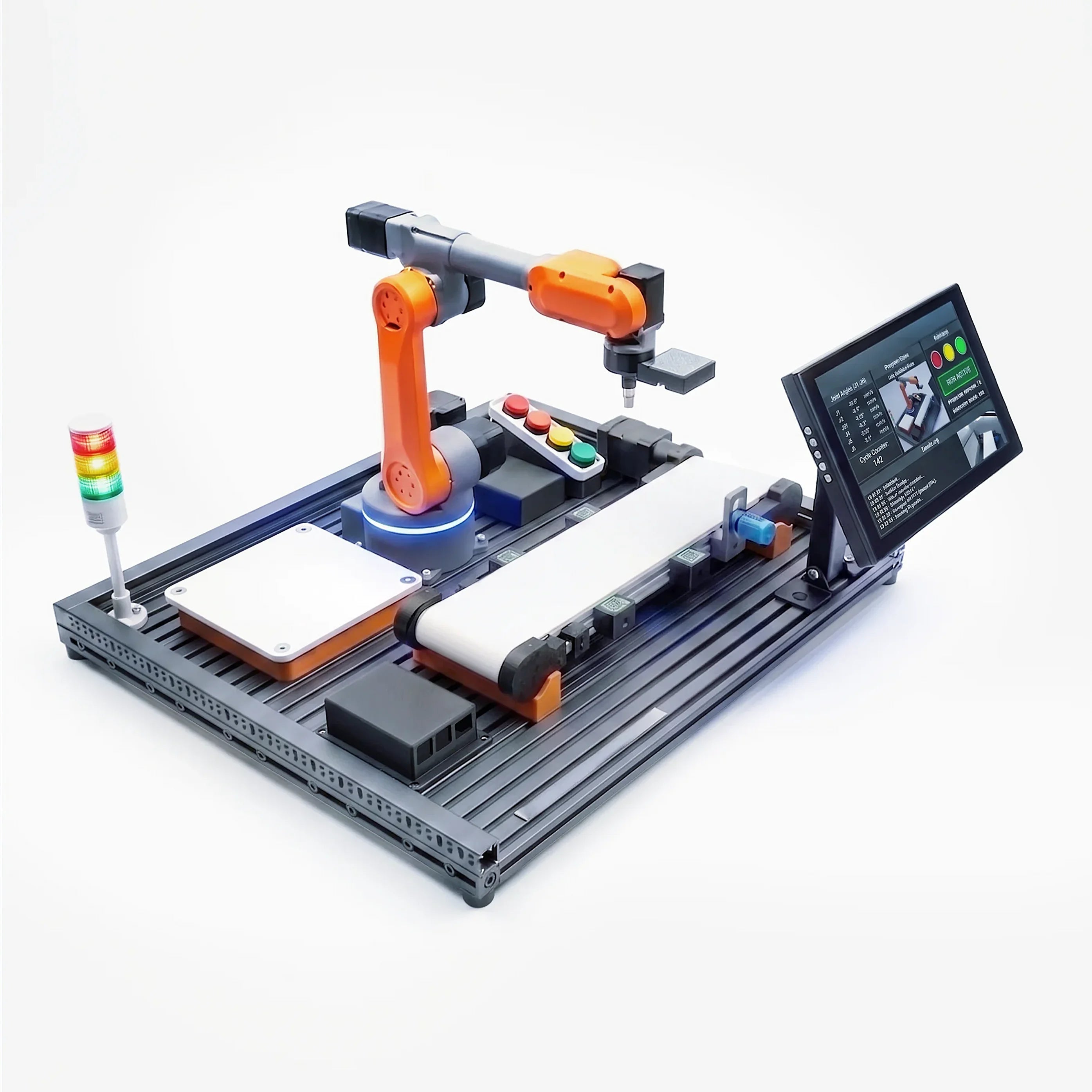 WLKATA MiroMAX Advanced Robotics Workcell - Automation Vision Cybersecurity Education, Blockly Python ROS2