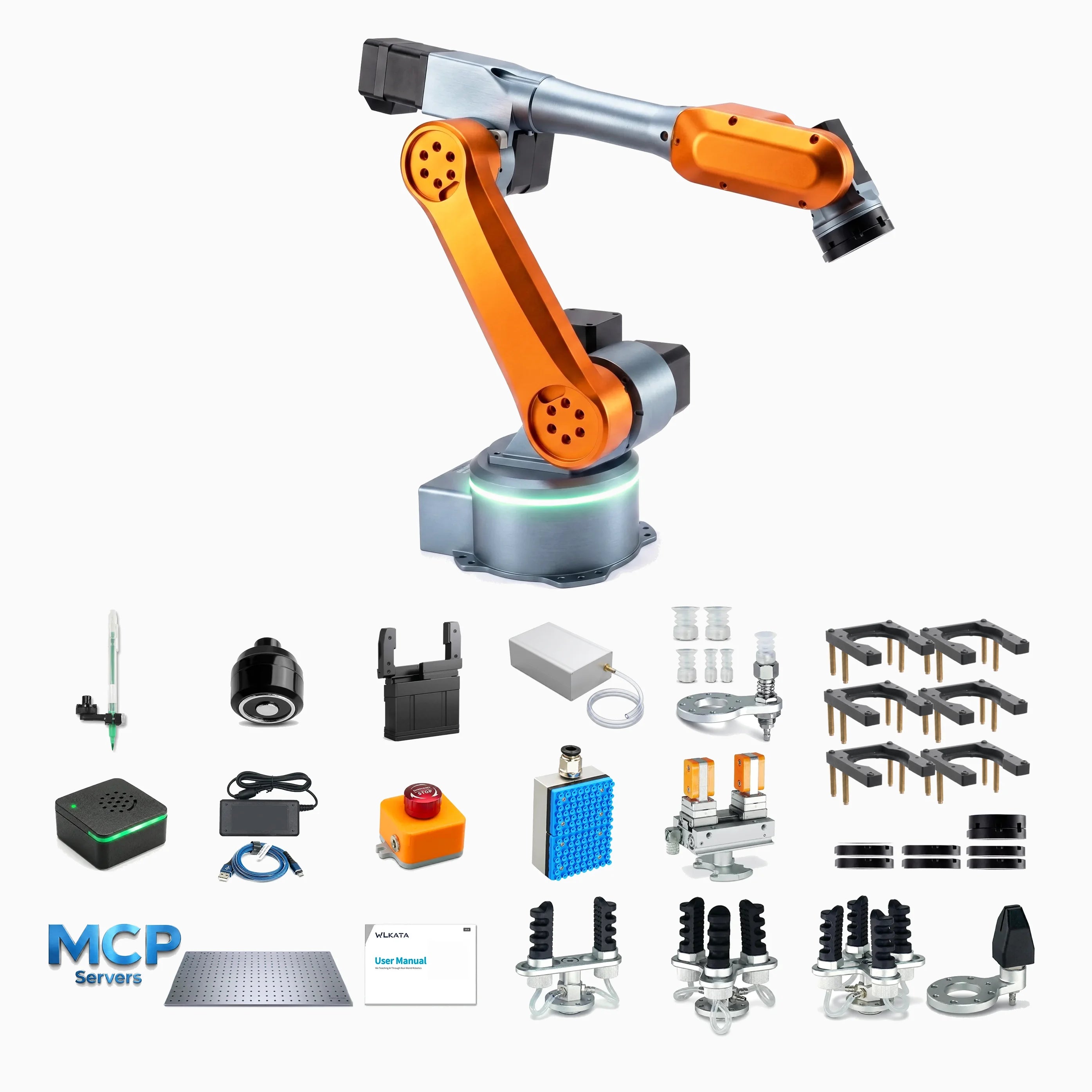 WLKATA MiroMAX Expert Kit - 6-Axis Industrial Grade Robotic Arm, PLC ROS2 MATLAB Voice Control