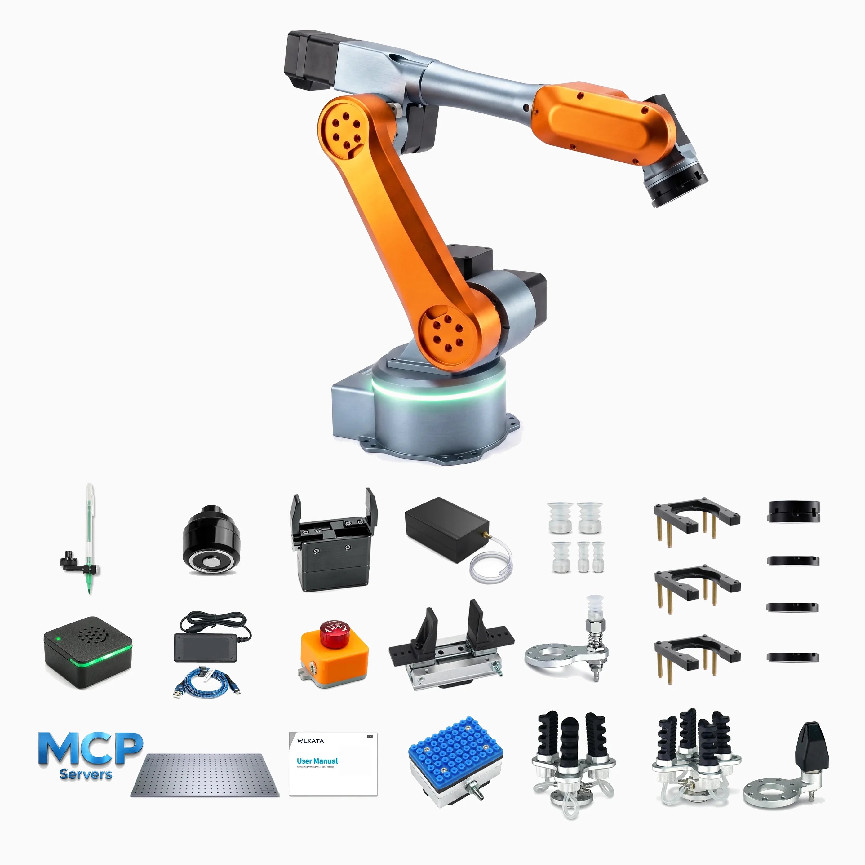 WLKATA MiroMAX Expert Kit - 6-Axis Industrial Grade Robotic Arm, PLC ROS2 MATLAB Voice Control