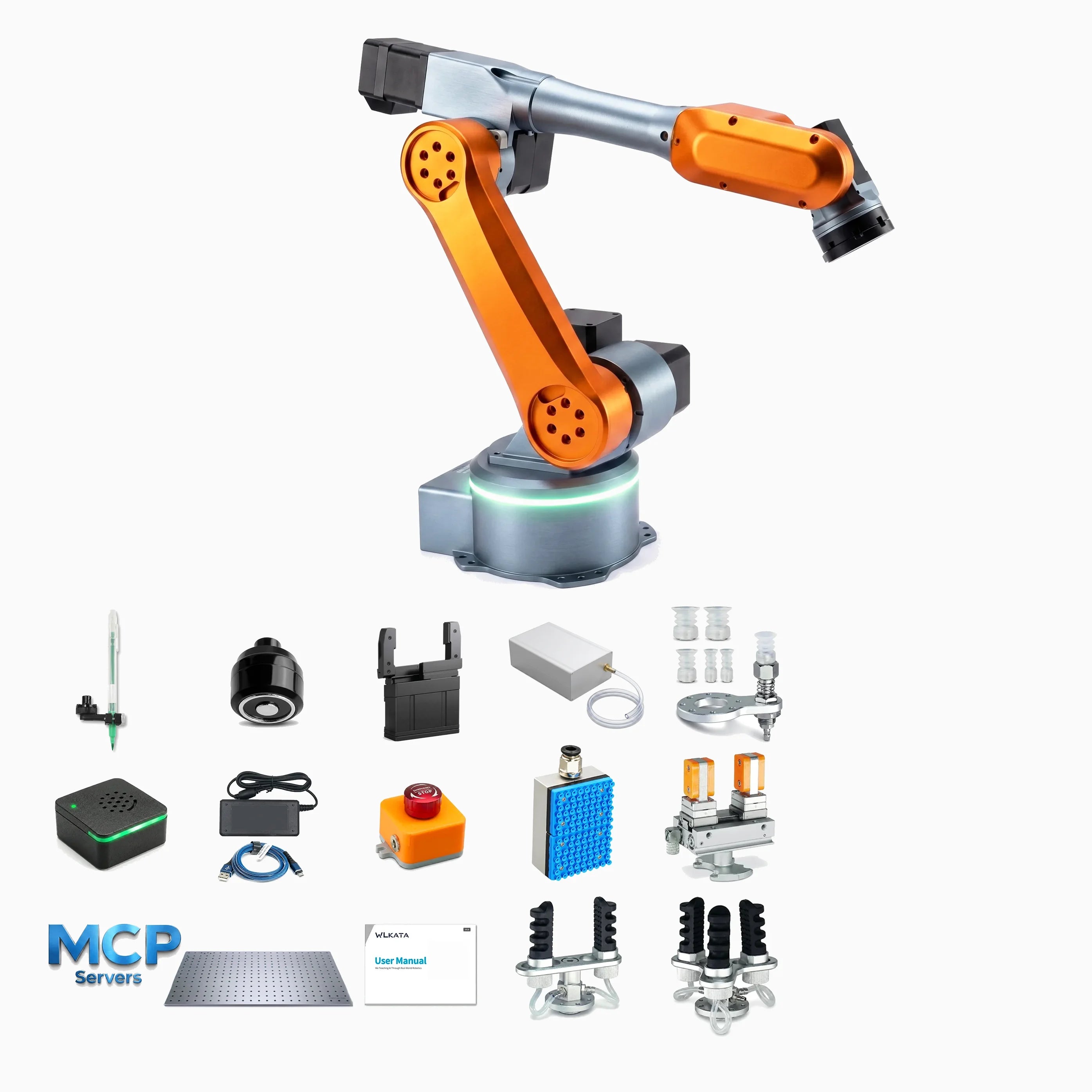 WLKATA MiroMAX Advanced Kit - 6-Axis Industrial Grade Robotic Arm, PLC ROS2 MATLAB Voice Control