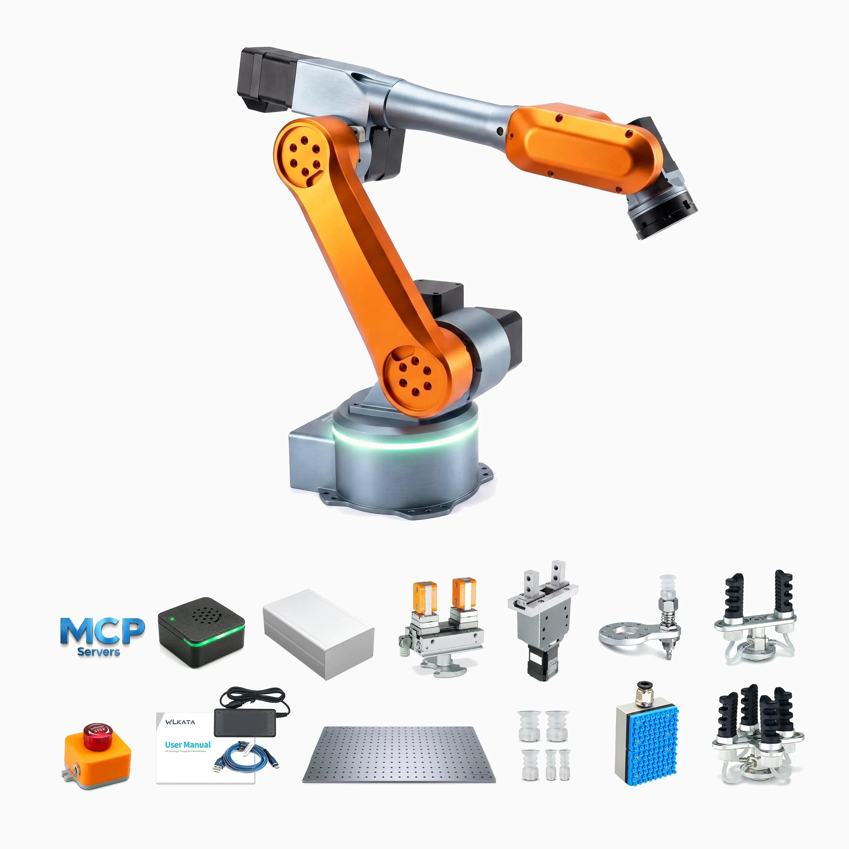 WLKATA MiroMax Advanced Kit - 6-Axis Industrial Grade Robotic Arm, PLC ROS2 MATLAB Voice Control