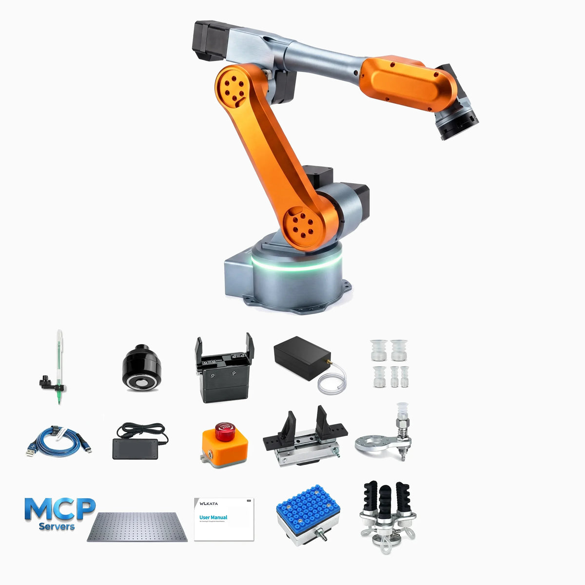 WLKATA MiroMAX Advanced Kit - 6-Axis Industrial Grade Robotic Arm, PLC ROS2 MATLAB Voice Control