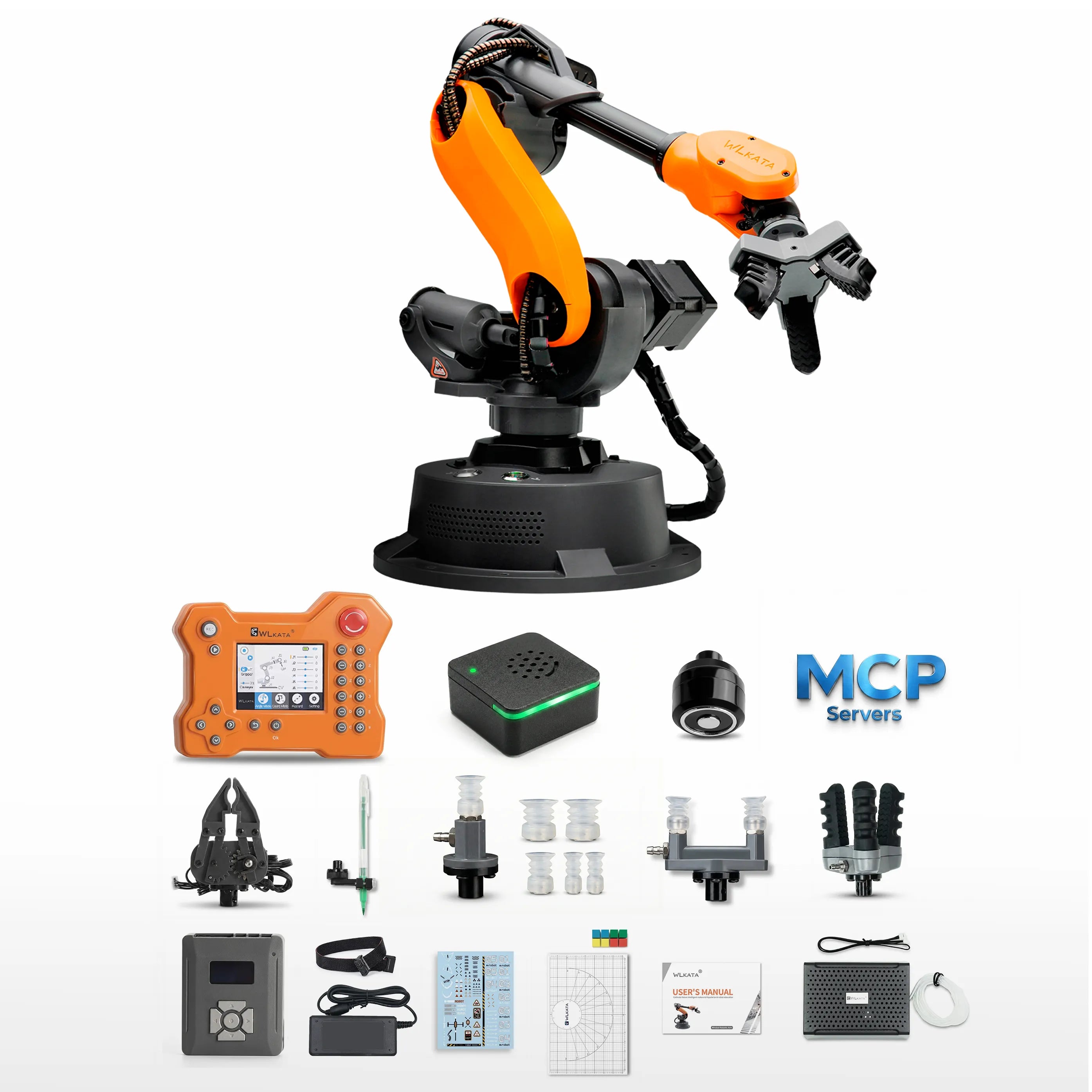 WLKATA Mirobot Advanced Kit | 6-Axis Robotic Arm Ros & Matlab Simulation Voice Control