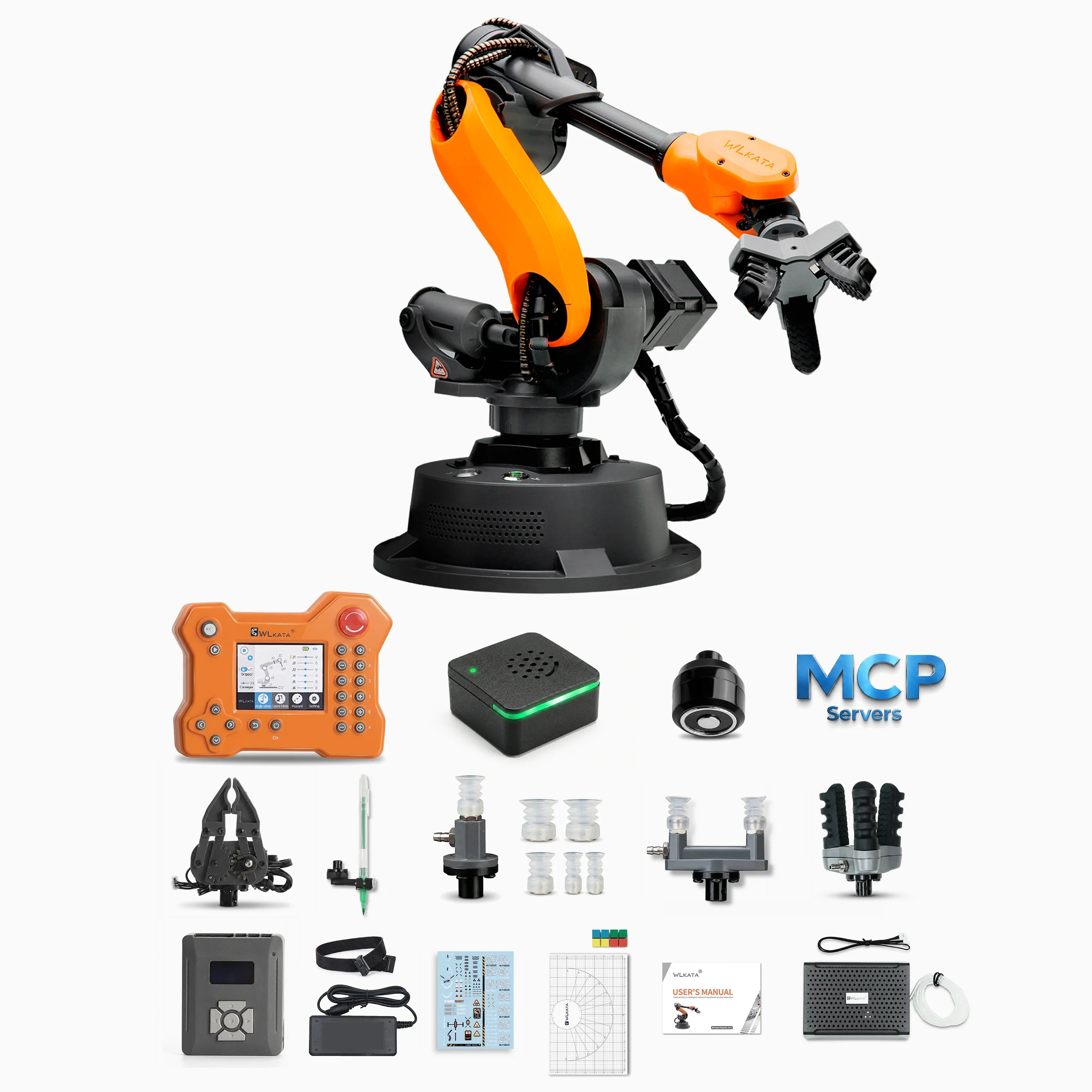 WLKATA Mirobot Advanced Kit | 6-Axis Robotic Arm Ros & Matlab Simulation Voice Control
