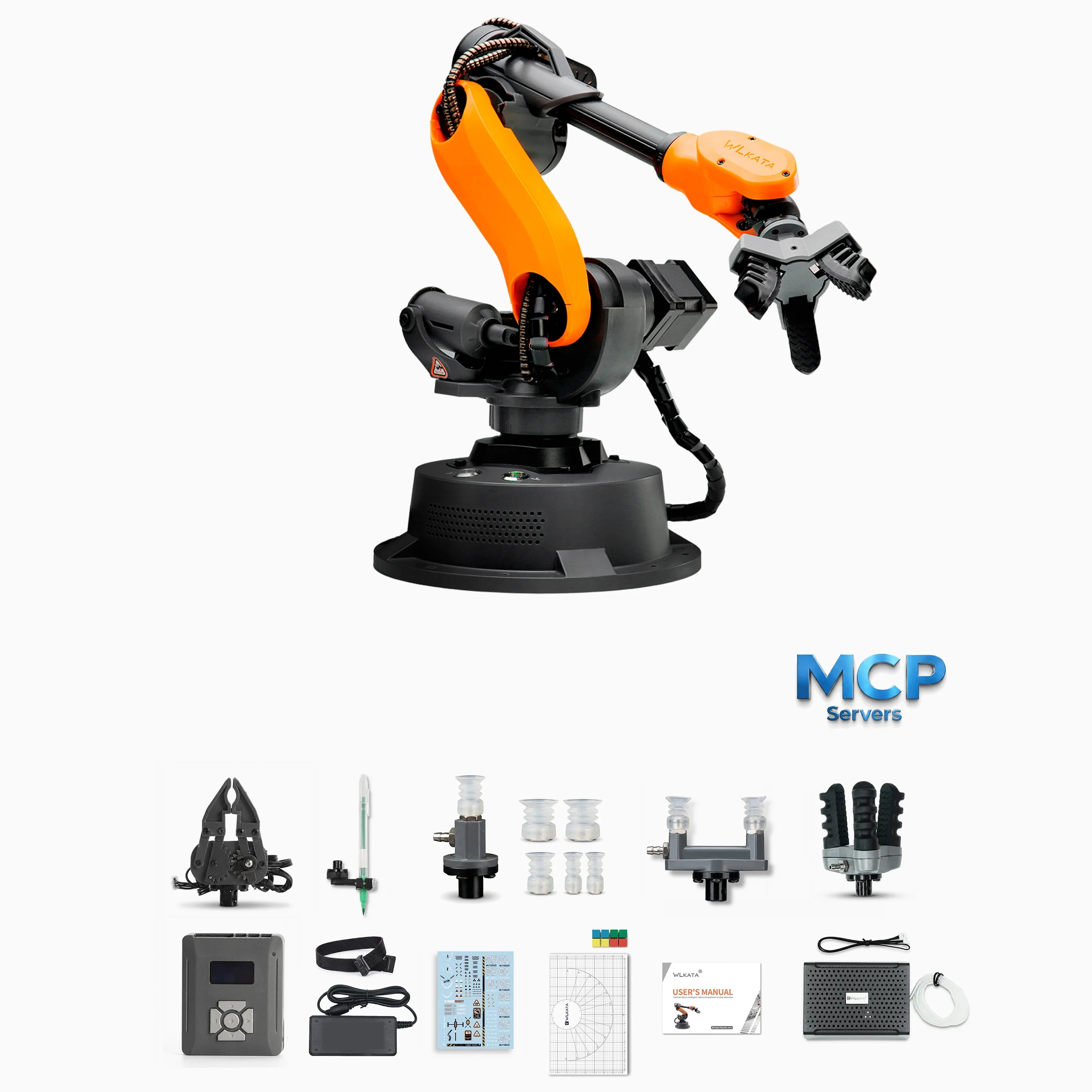 Wlkata Mirobot Education Kit | 6 Axis Robotic Arm -Ros & Matlab Simulation Teaching