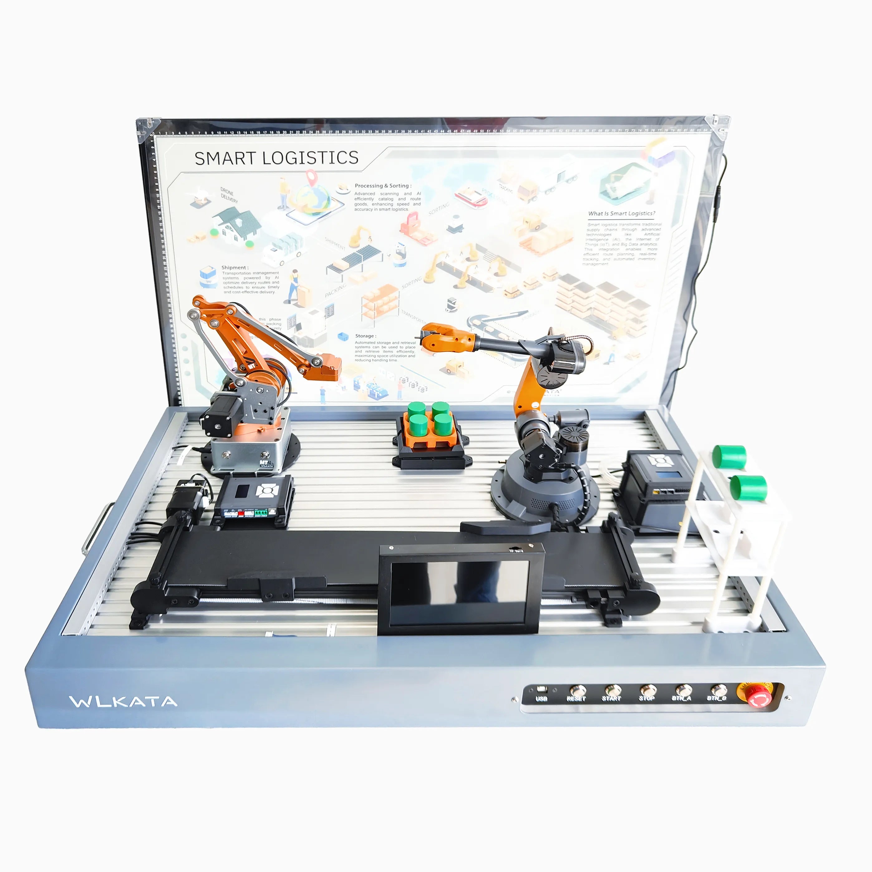 Logistic Warehouse Cell (MT4 & Mirobot) WLKATA