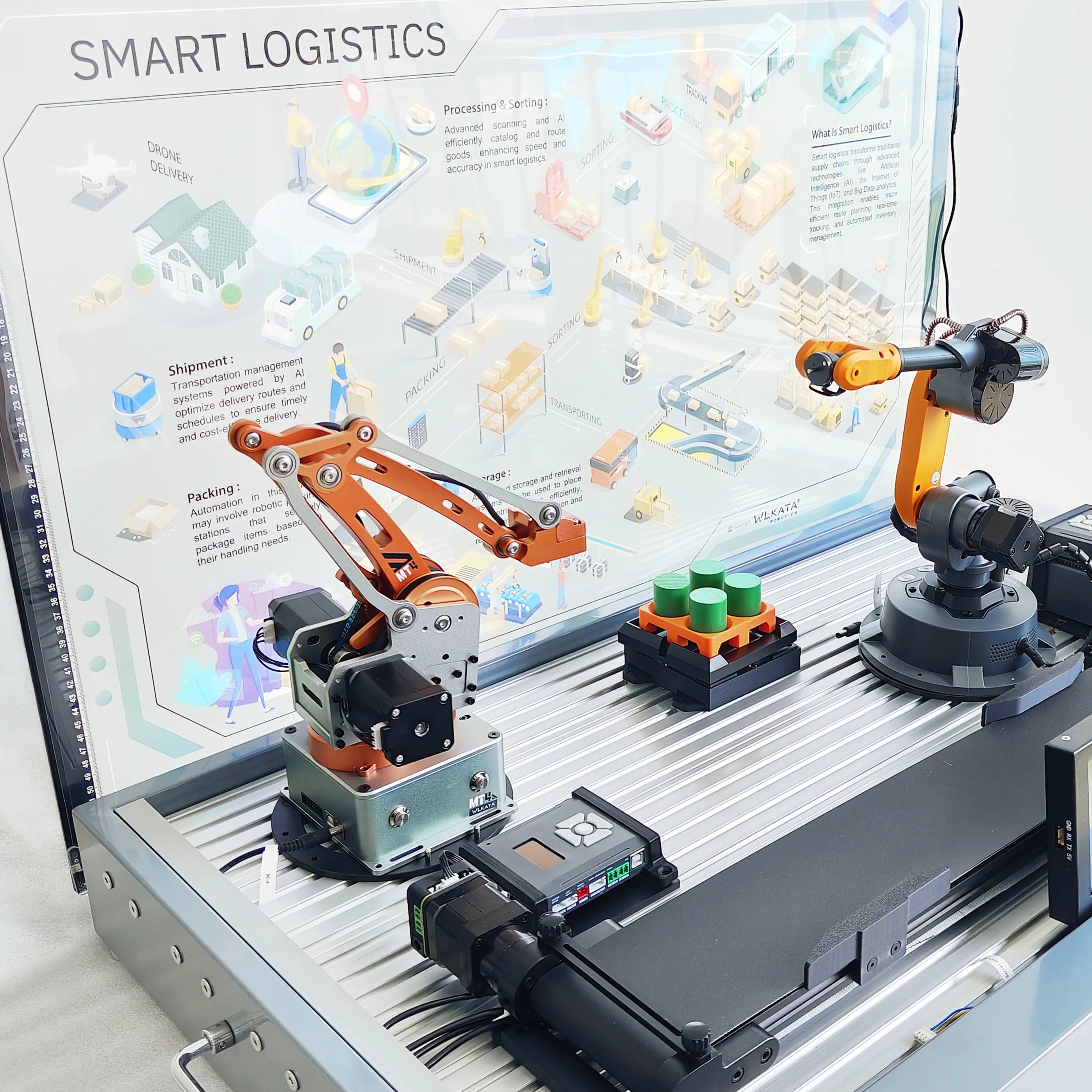 Logistic Warehouse Cell (MT4 & Mirobot) WLKATA