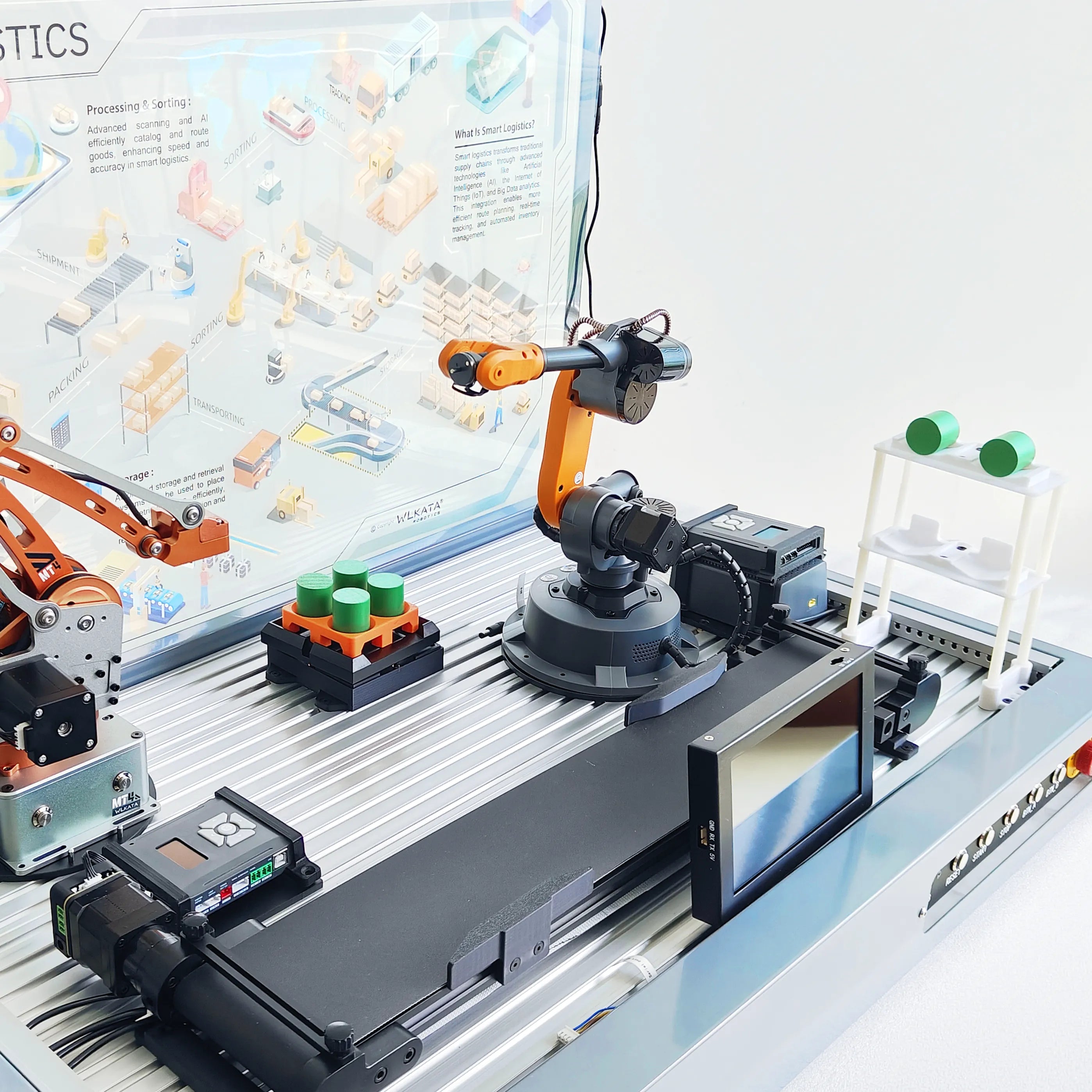 Logistic Warehouse Cell (MT4 & Mirobot) WLKATA
