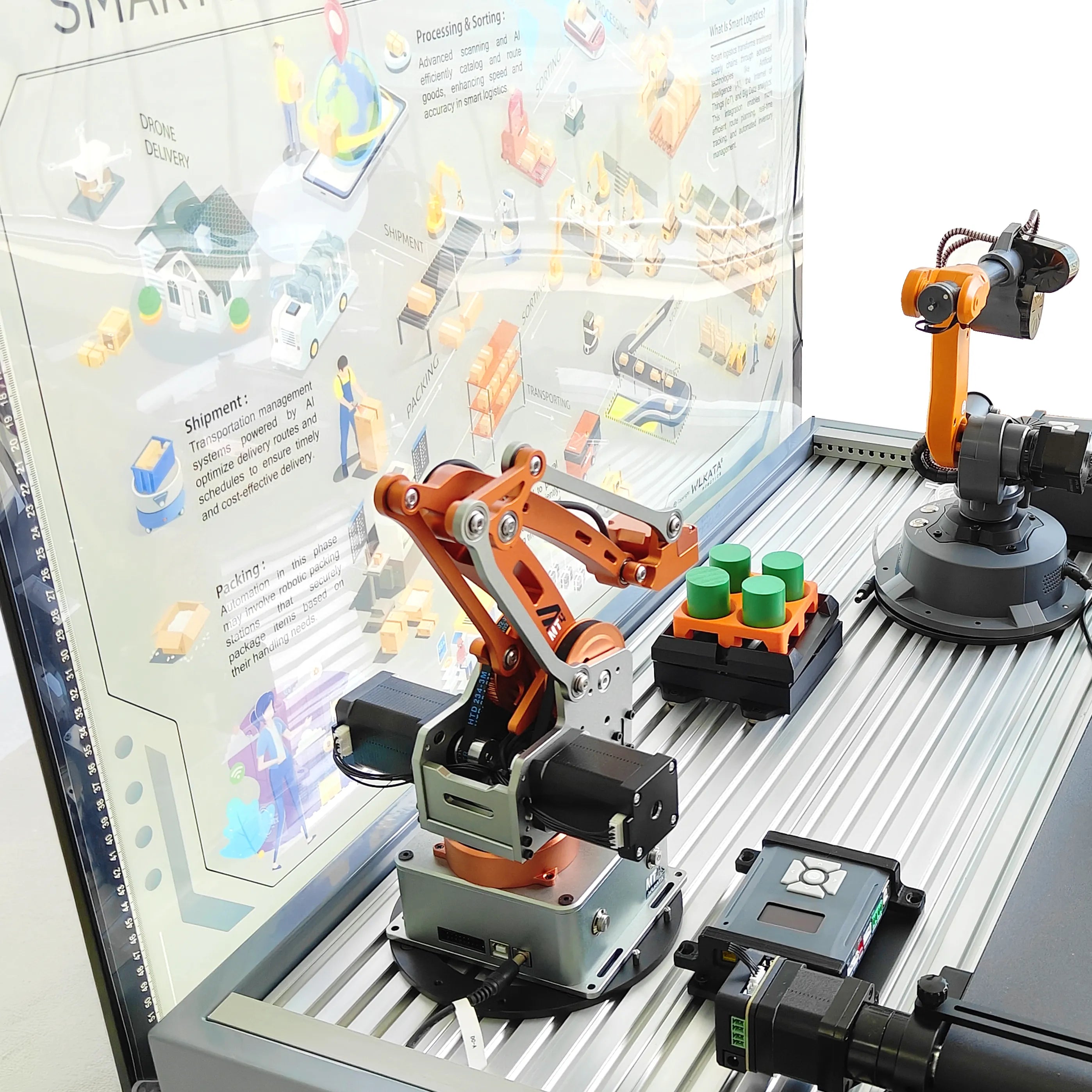 Logistic Warehouse Cell (MT4 & Mirobot) WLKATA