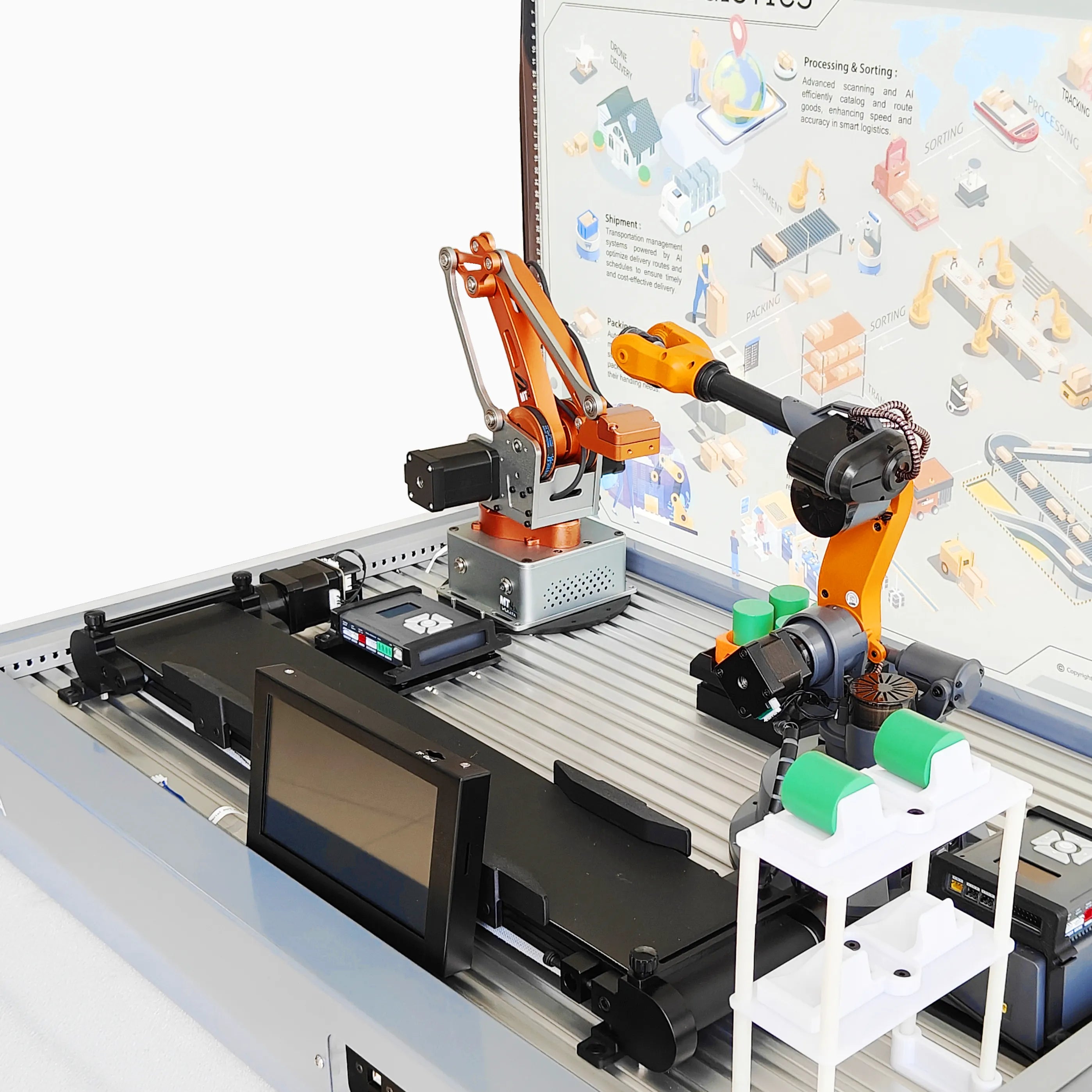 Logistic Warehouse Cell (MT4 & Mirobot) WLKATA