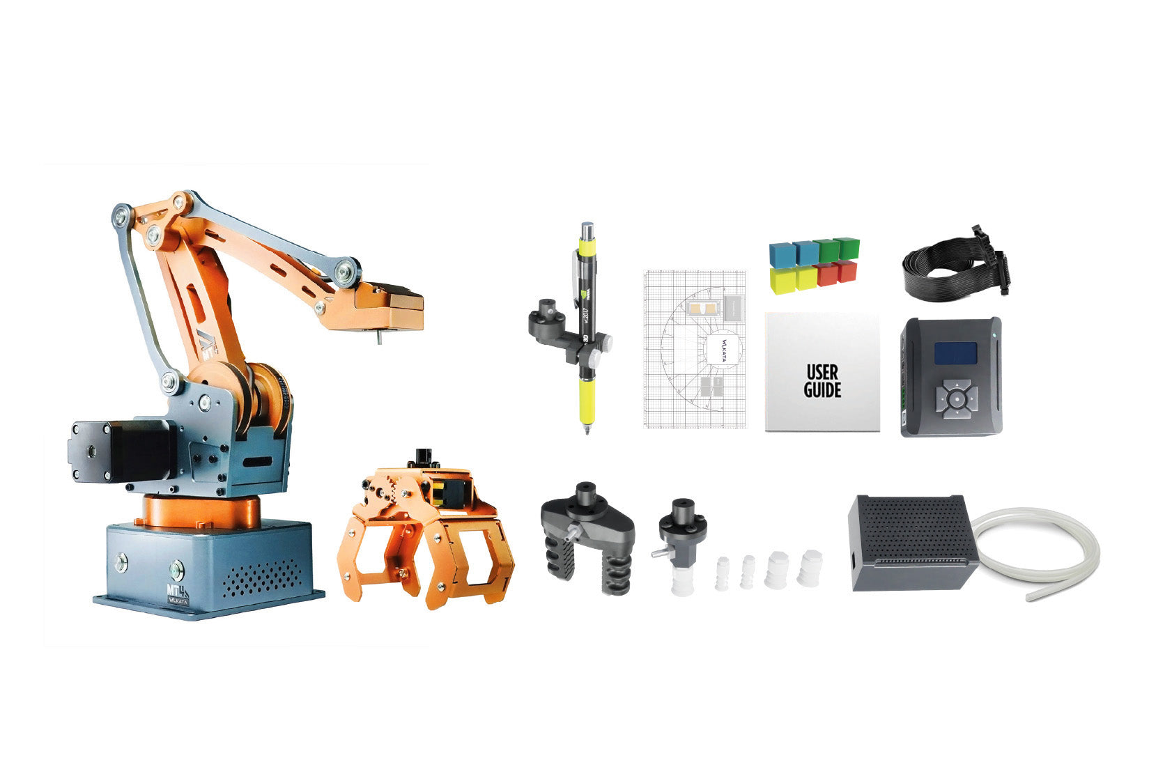 WLKATA MT4 Edu Kit | 0.1mm Metal 4 Axis Robotic Arm, ROS2 Arduino, Rebuildable