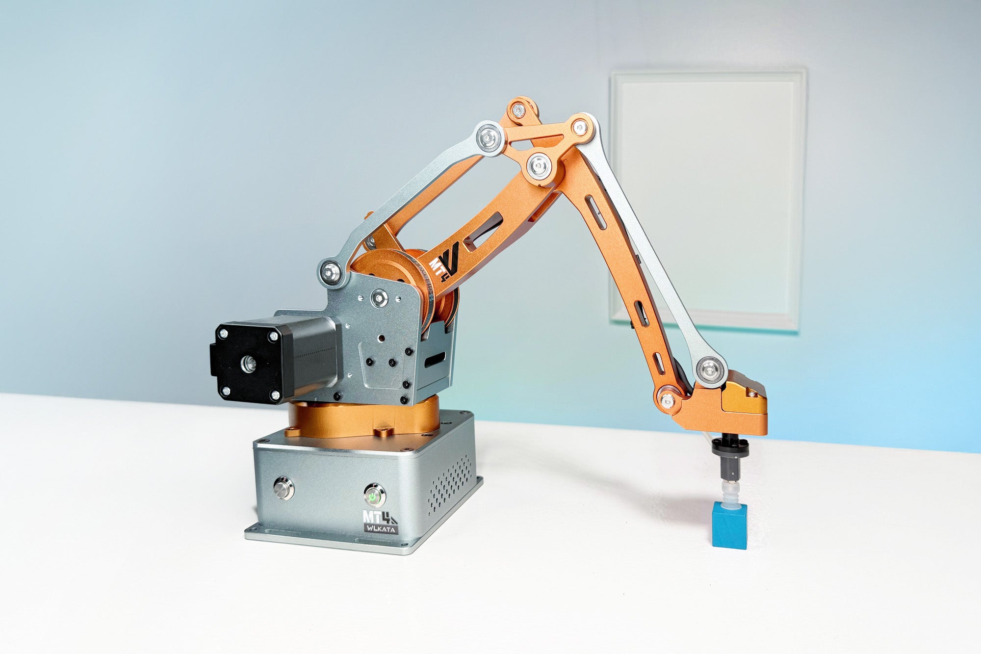 WLKATA MT4 Edu Kit | 0.1mm Metal 4 Axis Robotic Arm, ROS2 Arduino, Rebuildable