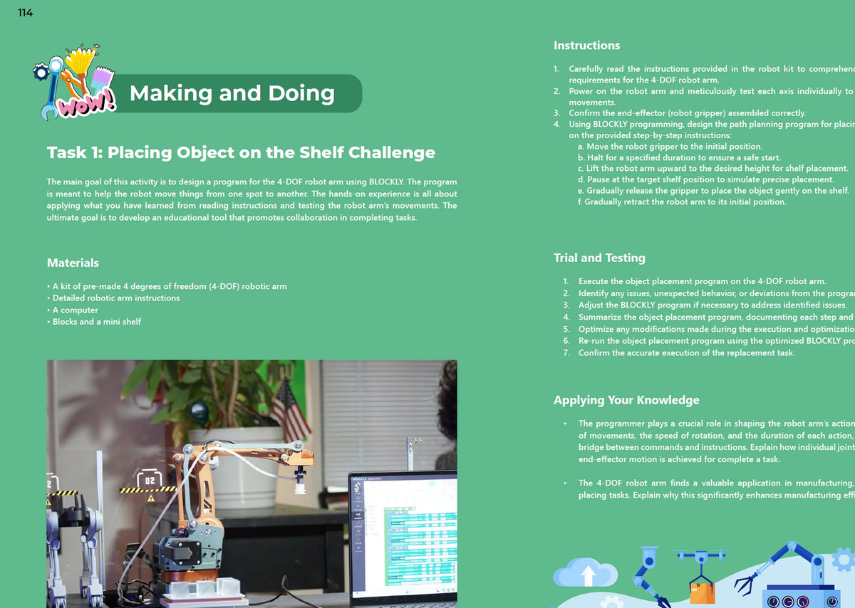 Textbook - Illustrated Introduction to Robotics for Beginners | Hardcopy + Digital Copy | All Ages