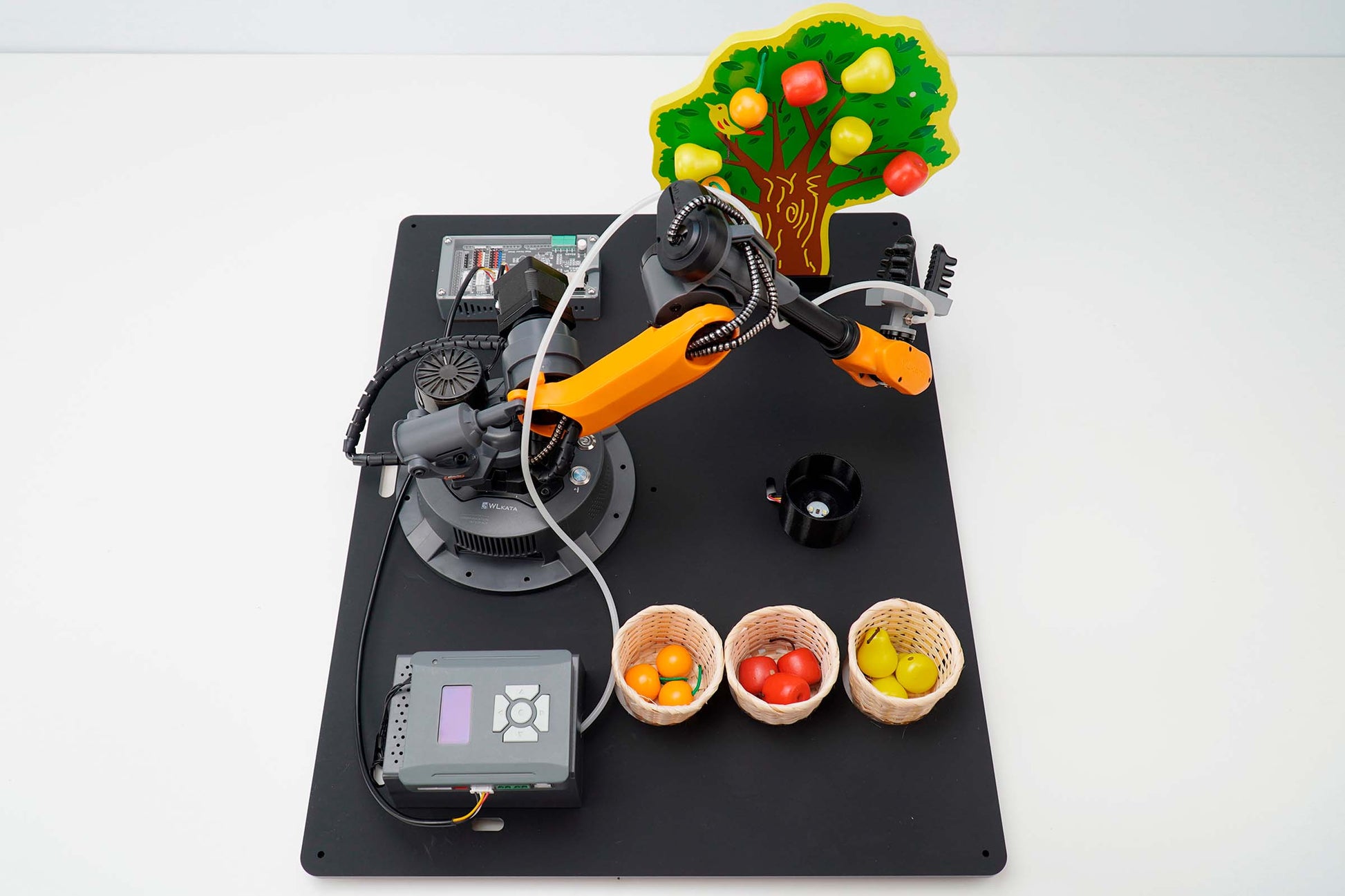 Educational Programmable Robotics Simulation Fruit Picking Line